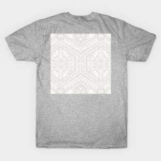 Gray Hexagon Geometry T-Shirt